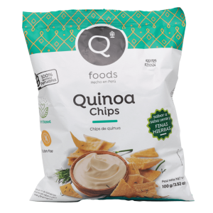 QFoods Quinoa Chips Fine Herbs Flavor 14x100g