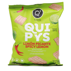 QUIPYS SPICY LEMON FLAVOUR RICE CHIPS 24 X 70G